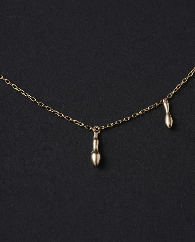 Arrow Spark Gold Pendant Necklace