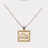 Snowpeak Quartz Pendant Necklace