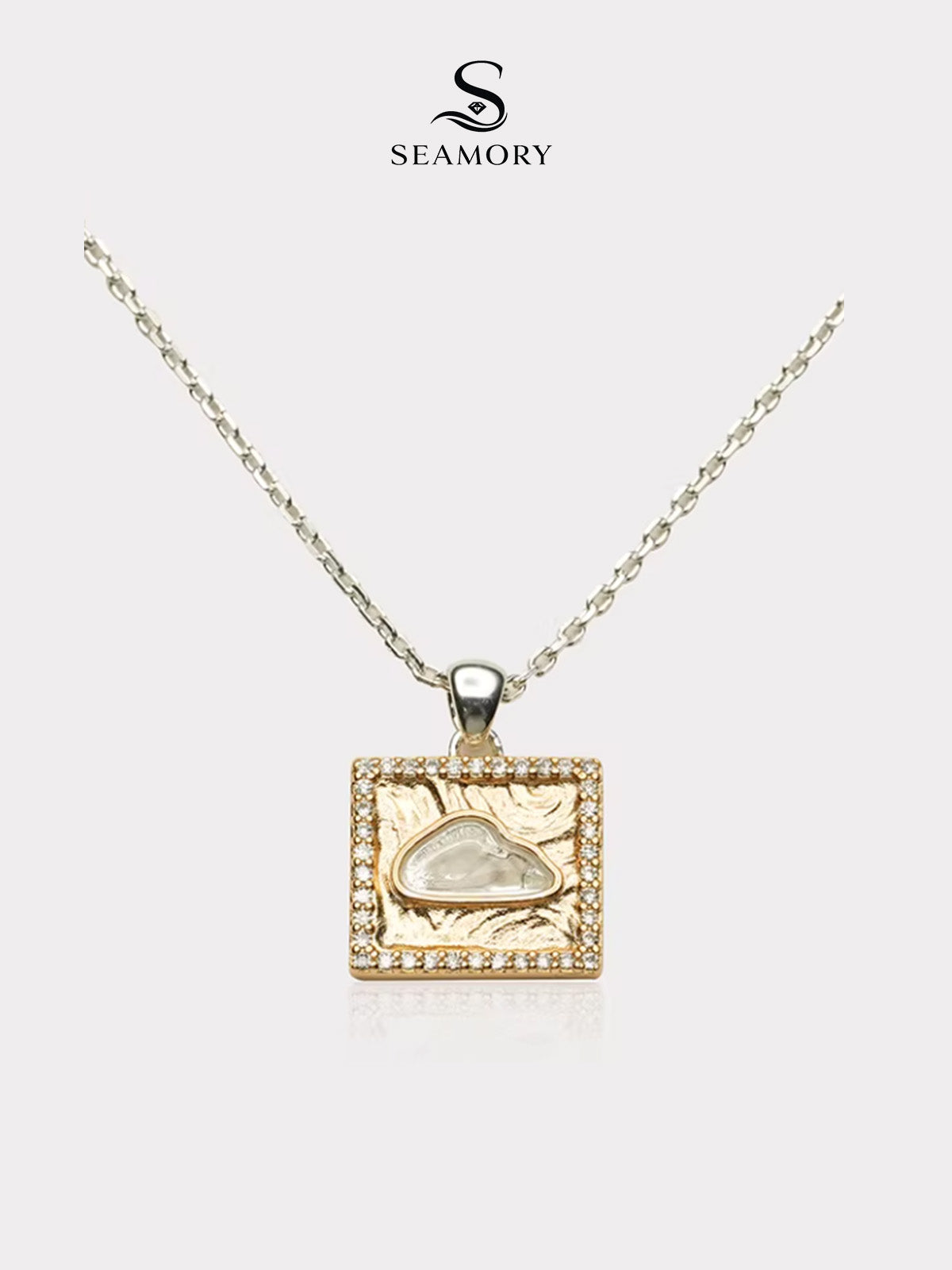 Snowpeak Quartz Pendant Necklace
