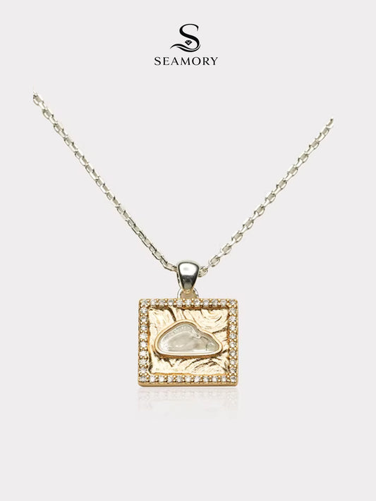 Snowpeak Quartz Pendant Necklace