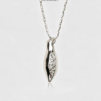 Pavé Crystal Seed Drop Necklace