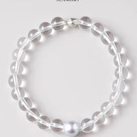 Crystal Pure Pearl Silver Bracelet