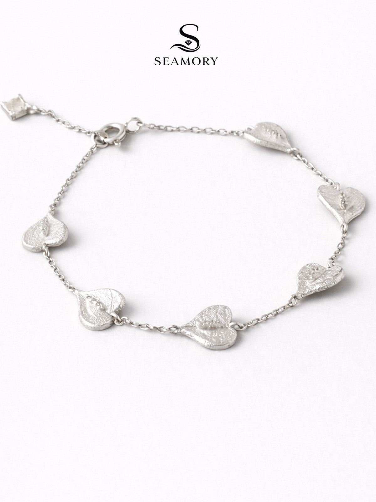 Vintage Heart Weave Silver Bracelet