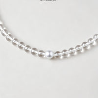 Crystal Pearl Fusion Necklace