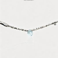 Aqua Bloom Green Crystal Necklace