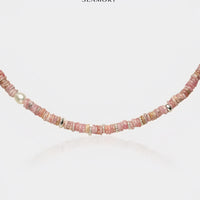 Andes Rose Pearl Silver Necklace