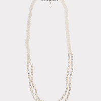Aurora Pearl Crystal Layer Necklace