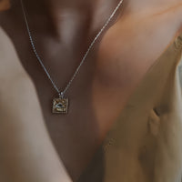 Snowpeak Quartz Pendant Necklace