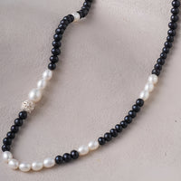 Monochrome Tide Pearl Necklace