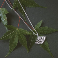Oriental Fan Jade Pendant Necklace