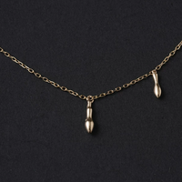 Arrow Spark Gold Pendant Necklace