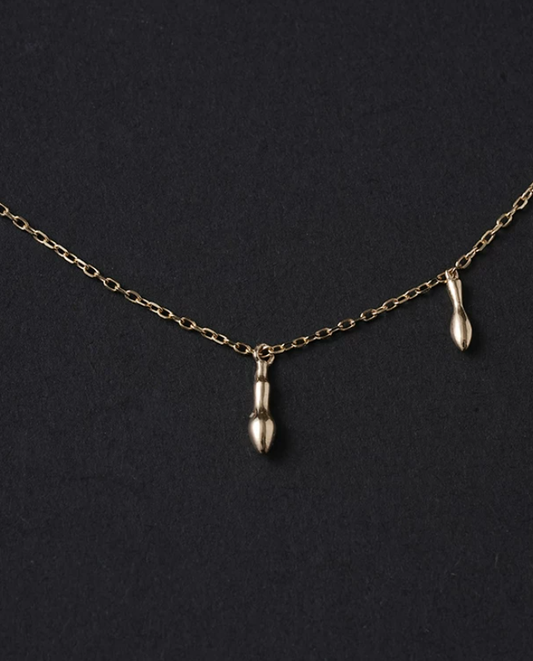 Arrow Spark Gold Pendant Necklace