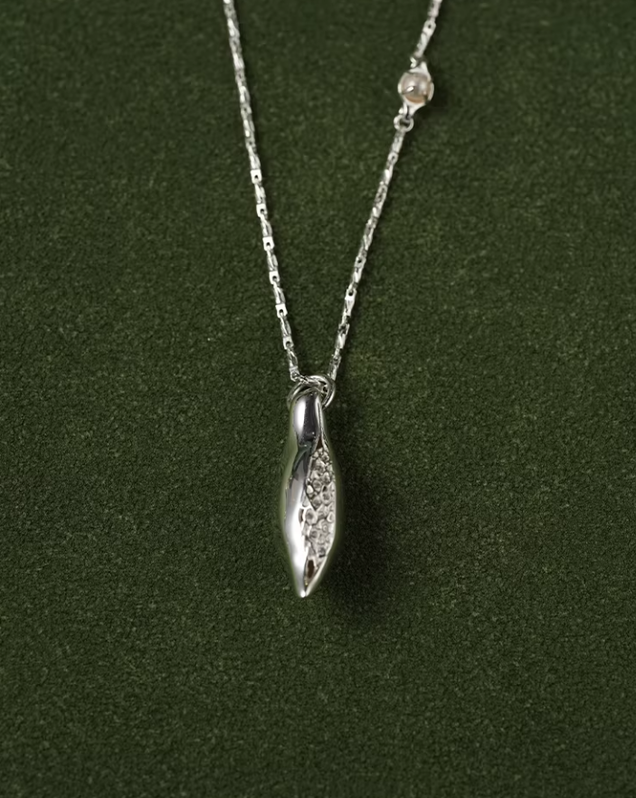 Pavé Crystal Seed Drop Necklace