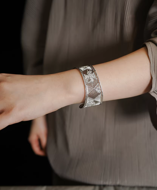 Jasmine Twist Gold Cuff Bracelet