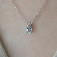 Opal Ocean Silver Pendant Necklace