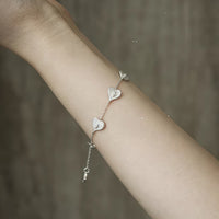 Vintage Heart Weave Silver Bracelet