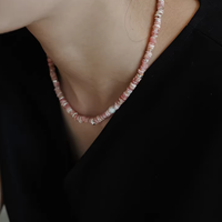 Andes Rose Pearl Silver Necklace