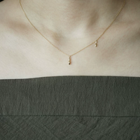 Arrow Spark Gold Pendant Necklace