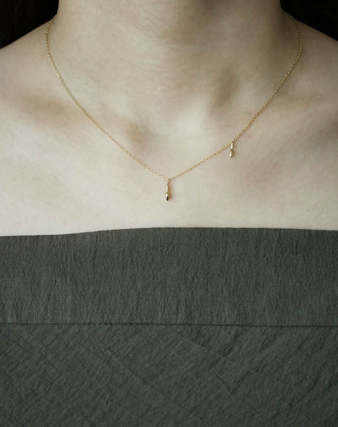 Arrow Spark Gold Pendant Necklace