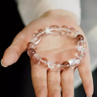 White Marble Agate Bead Bracelet