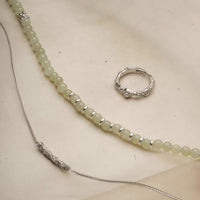Serpent Smile Jade Silver Necklace