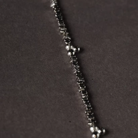 Ruby Seed Charm Sterling Necklace