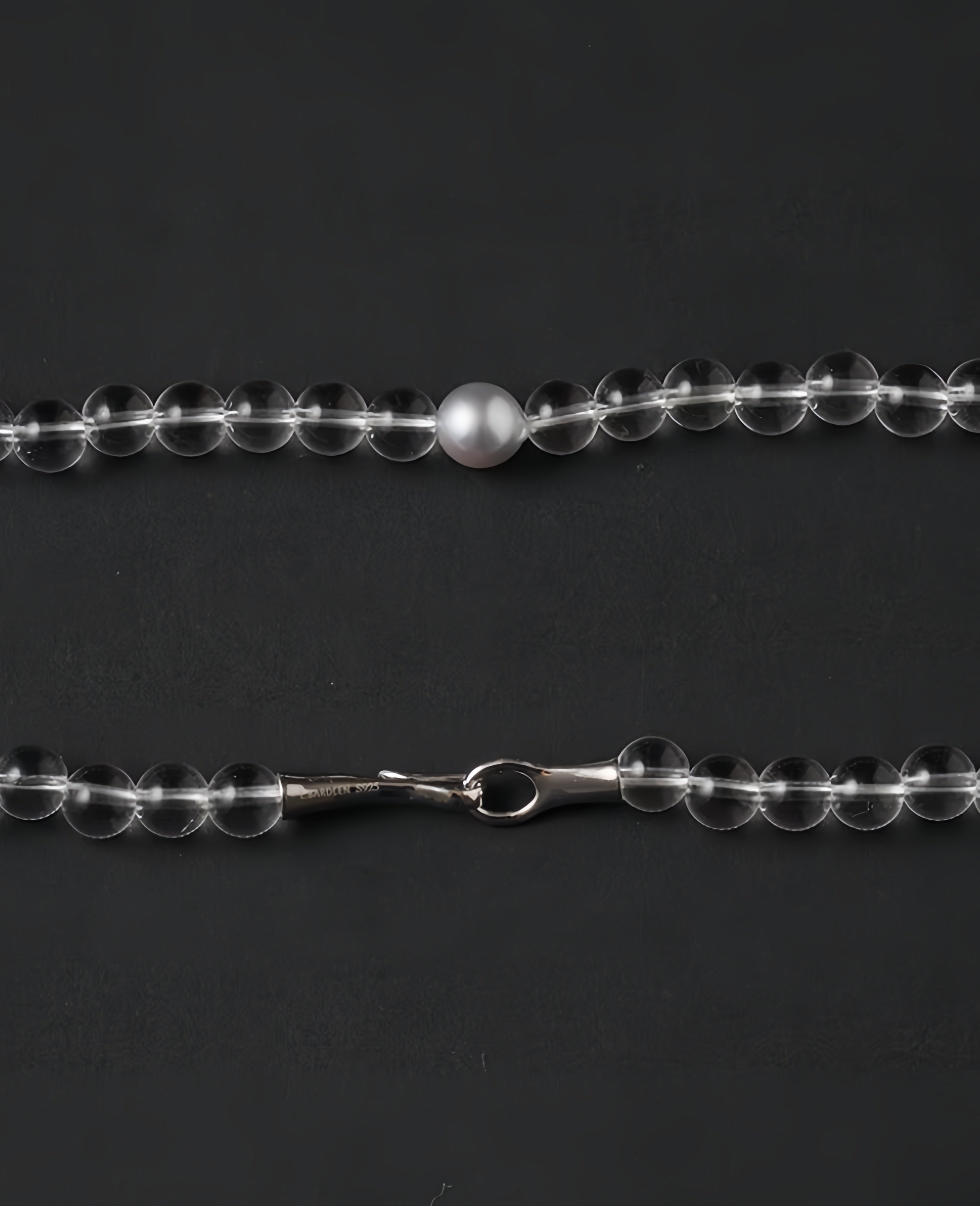 Crystal Pearl Fusion Necklace