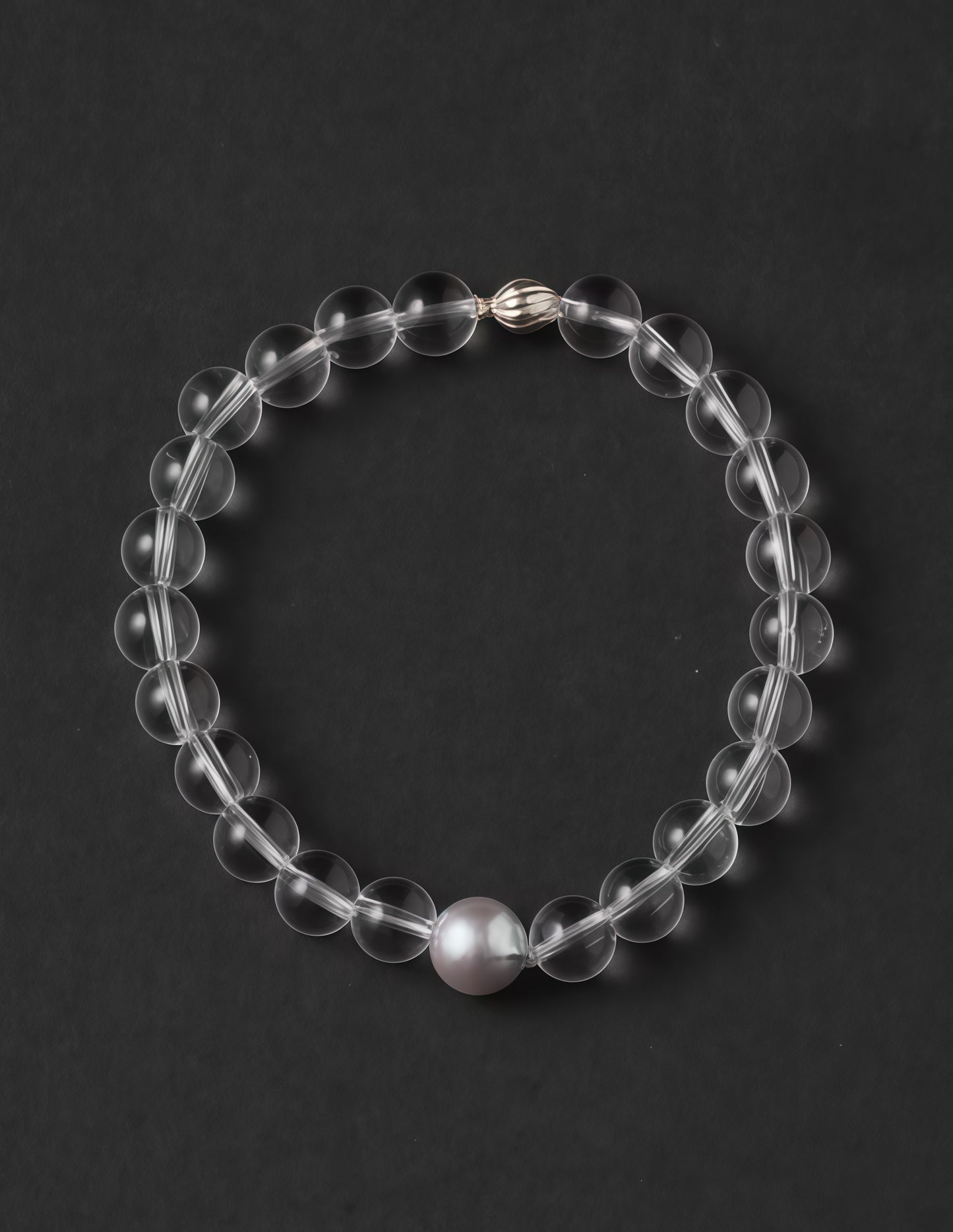 Crystal Pure Pearl Silver Bracelet