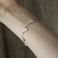 Vintage Heart Weave Silver Bracelet