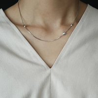 Pure Dot Sterling Silver Necklace