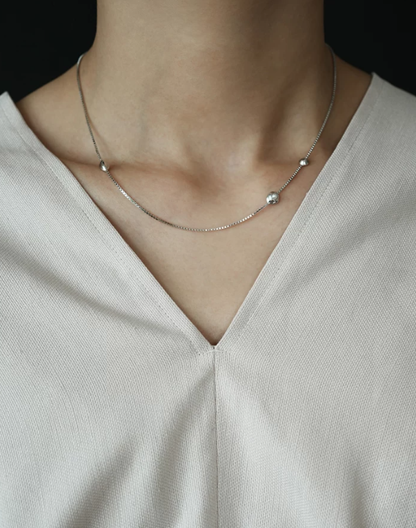 Pure Dot Sterling Silver Necklace